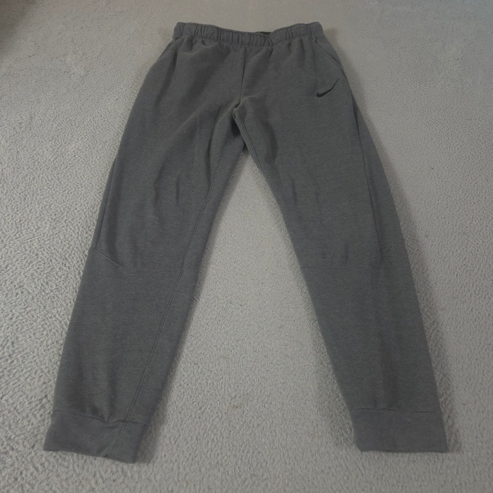 Nike Sweatpants Mens L Tall Dri-Fit Tapered Fleece Jogger Pants French Terry